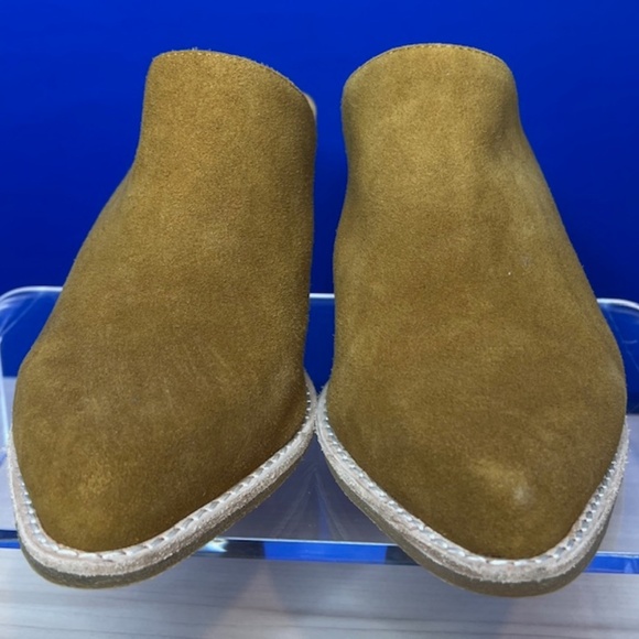 Jeffrey Campbell Shoes - JEFFREY CAMPBELL - "FAVELA" MULES" in Cognac Suede - Size 9